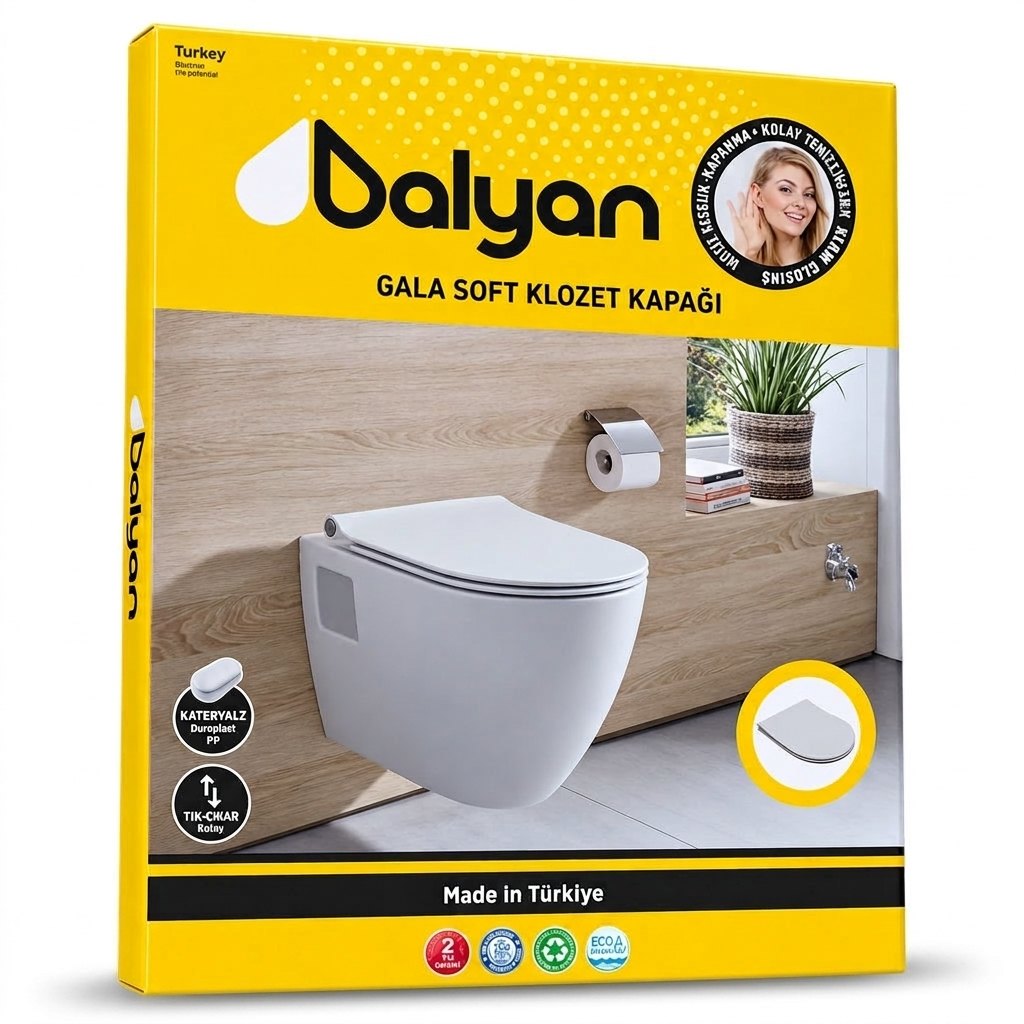 Dalyan Gala Klozet Kapağı (Yavaş Kapanan)